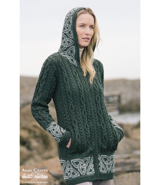 aran craft Iers vest met capuchon HD5464