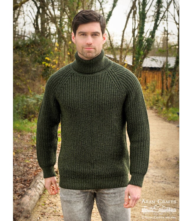 aran craft "THE SUBMARINER / R761" Turtleneck Ierse trui