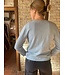 Women's round neck jumper, 100% merino wool, light blue