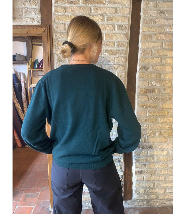 Ronde hals trui voor dames, 100% merinowol