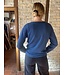 castle Pull  femme col rond 100% merinos denim