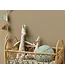 Mini giraffe in linen safari friends