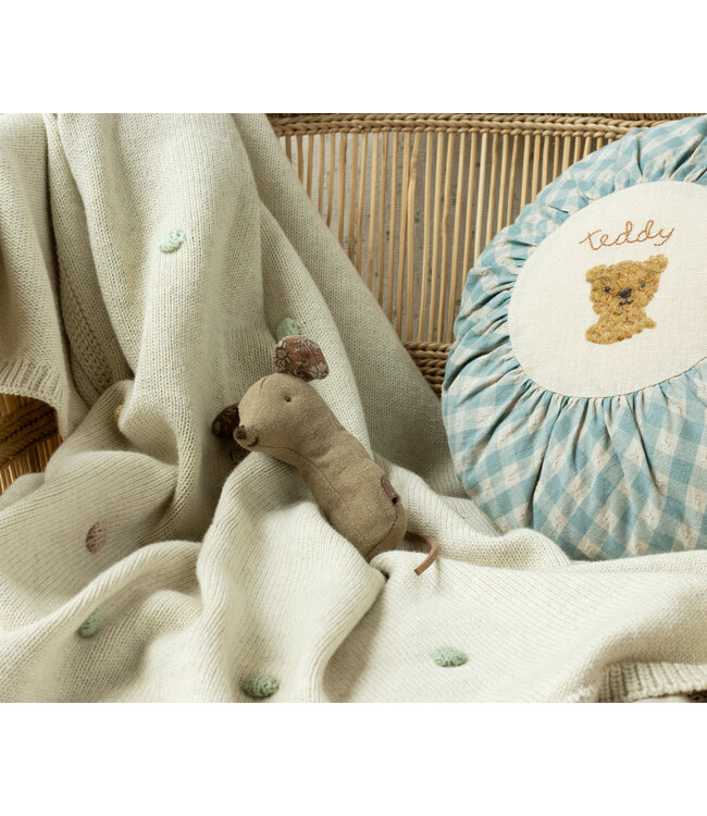 Hochet souris en lin lullaby friends