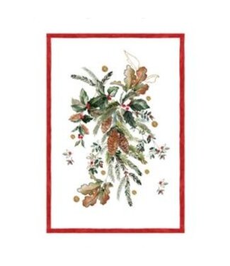 Linen tea towel ‘Etoile pigna’