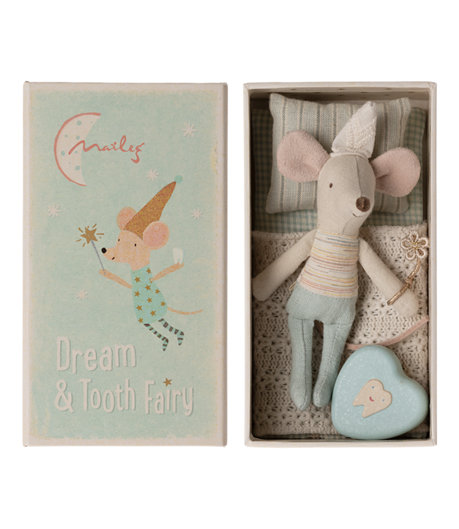 Tooth fairy mouse in its box