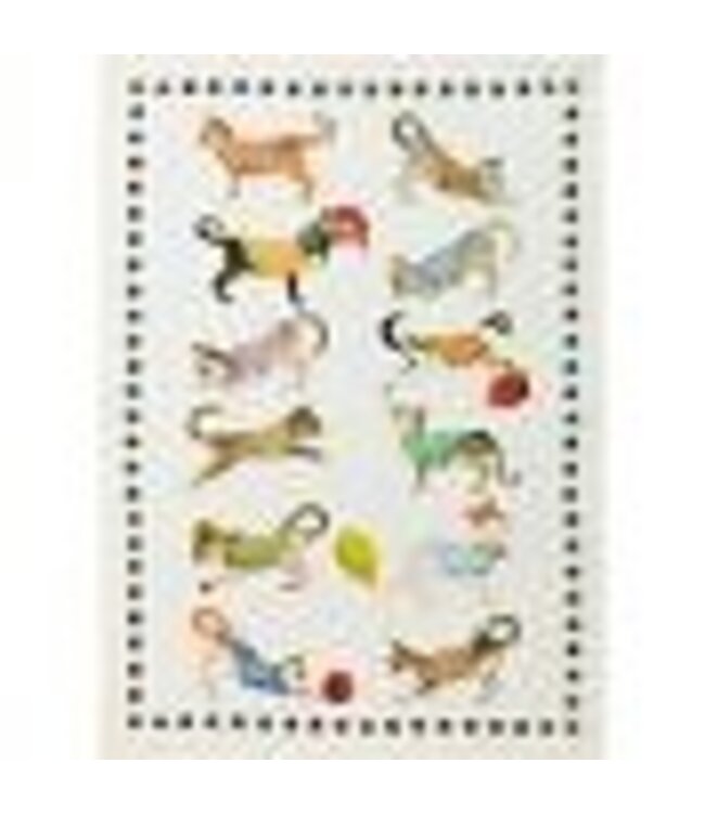 Linen tea towel ‘Kittens’