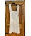 Natural striped Japanese linen apron