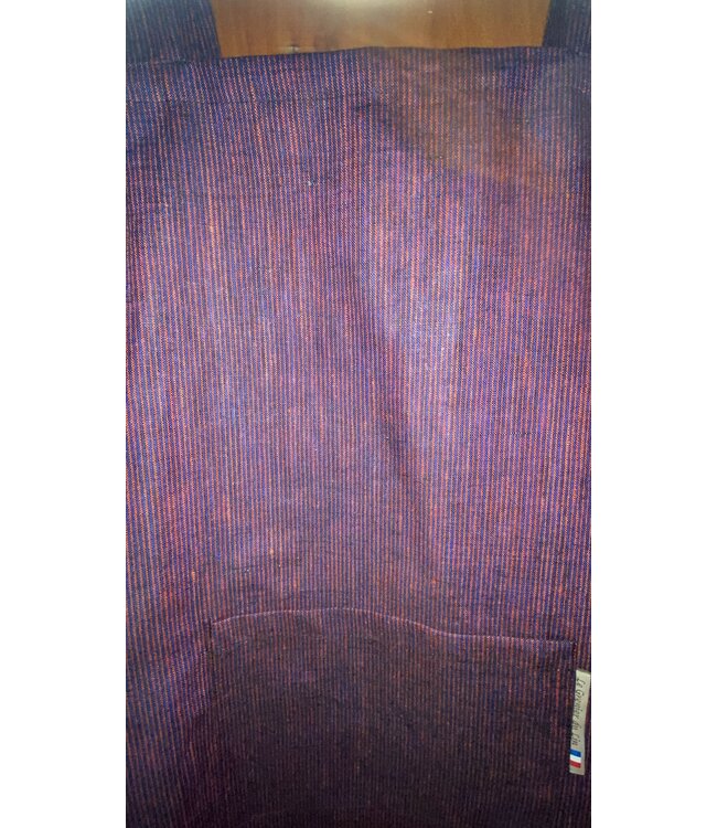 Le grenier du lin Japanse schort van linnen  met paarse strepen