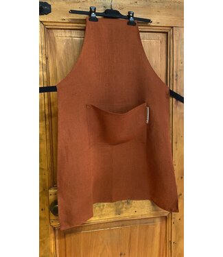 Le grenier du lin caramel linen apron Le grenier du lin caramel linen apron