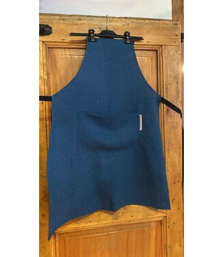 Le grenier du lin tablier en lin bleu Le grenier du lin tablier en lin bleu