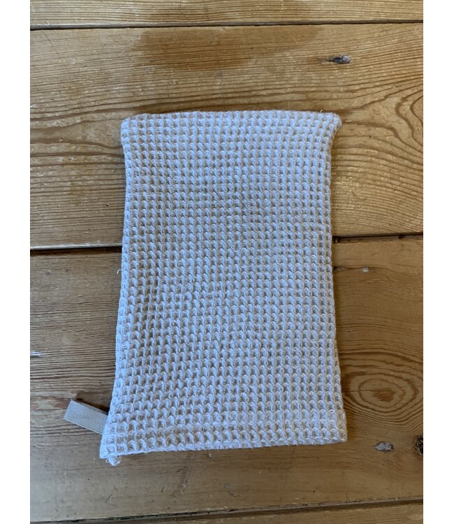 Le grenier du lin Natural pure linen honeycomb washcloth