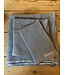 Le grenier du lin blue honeycomb linen bath towel
