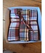 tartan or multicoloured checked linen handkerchiefs