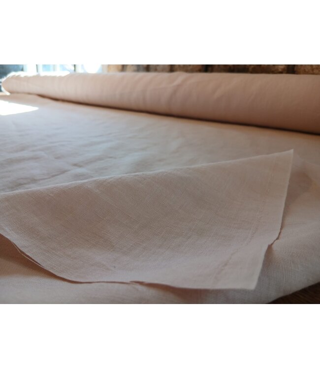 pale pink linen fabric