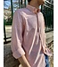 Le grenier du lin Chemise manches longues large rayures orange