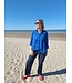 Le grenier du lin PUKHET royal blue linen blouse