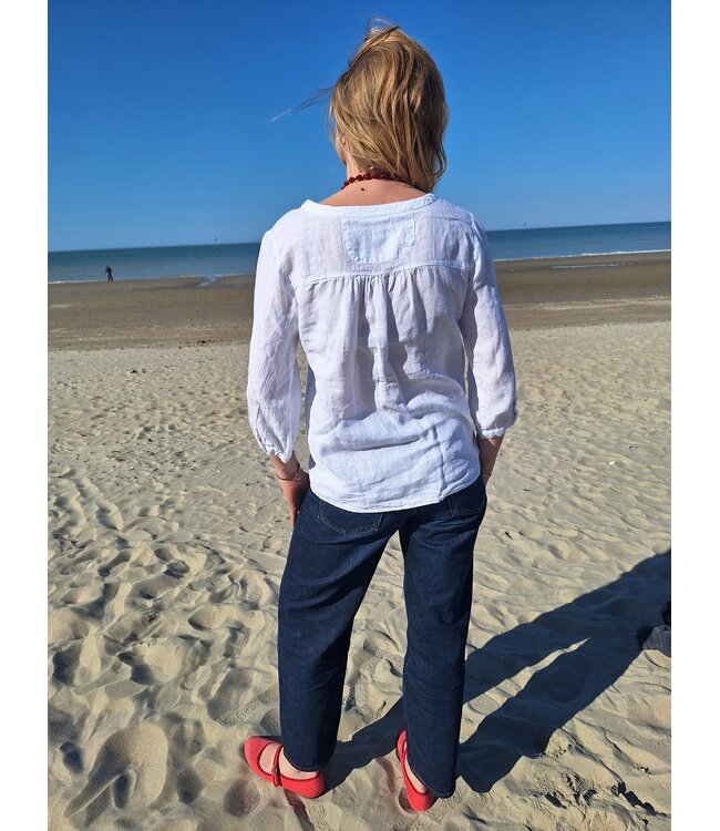 Le grenier du lin White mona linen jacket