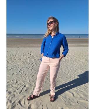 Le grenier du lin Pantalon en lin vanessa rose pâle