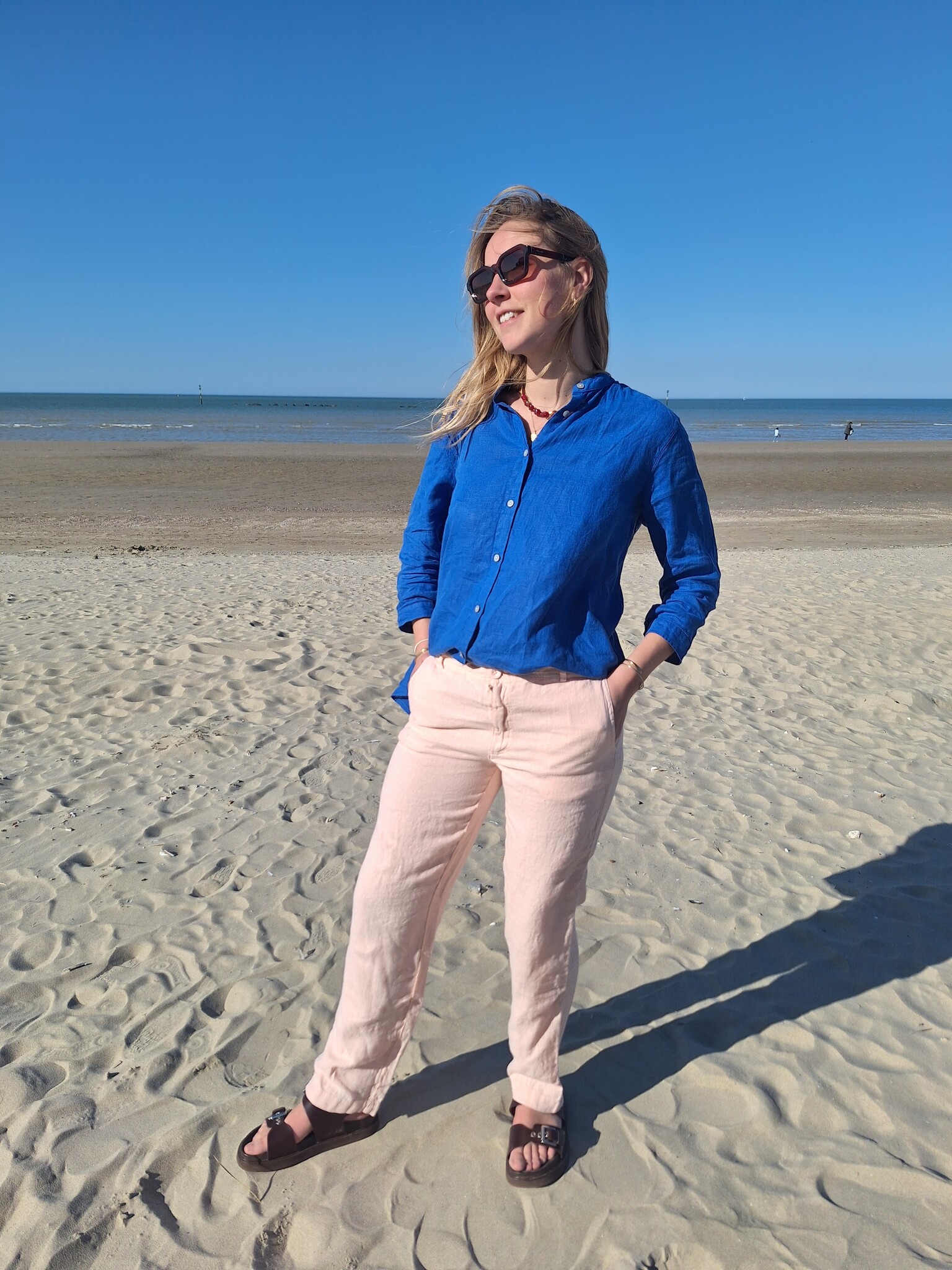 Women's linen trousers