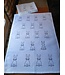 Rabbit-print tea towel