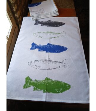 Torchon en métis poissons