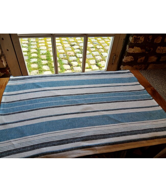 haomy victorio gestreepte linnen theedoek