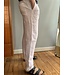 Unisex white relaxed-fit linen trousers