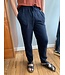 Marineblauwe, comfortabele linnen broek voor dames en heren