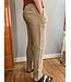 Unisex relaxed-fit linen trousers in sesame