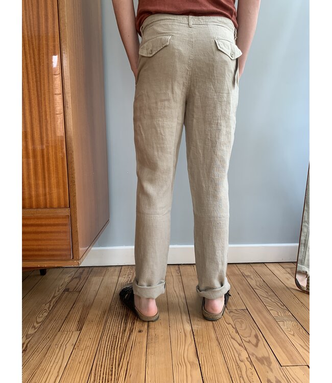 Le grenier du lin Pantalon en lin  Mesrine sesame