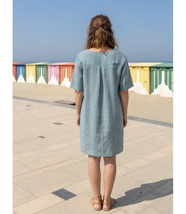 Robe ibiza fleur de lin