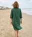 Le grenier du lin Robe en lin Lia vert sapin – Robe d’été élégante, naturelle et intemporelle