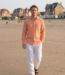 Le grenier du lin Chemise manches longues saumon
