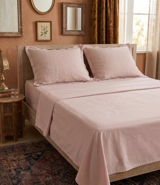 Drap plat en lin nude