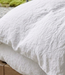 Drap housse en lin blanc