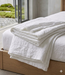 Drap housse en lin blanc