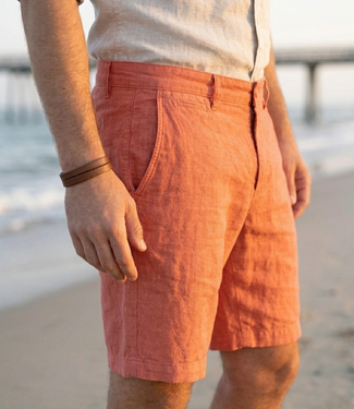 Le grenier du lin Bermuda shorts in burnt linen