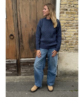 Pull Femme Aran Col Rond Caspian