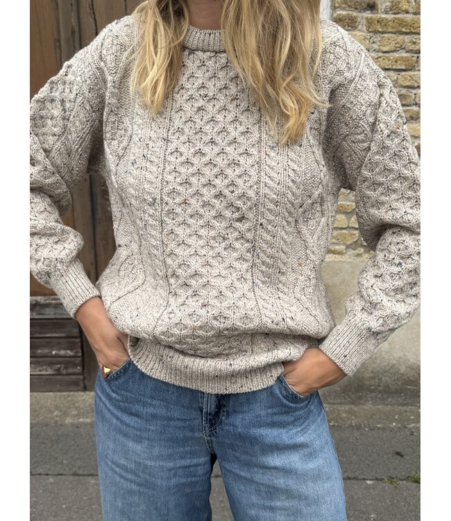 Pull Femme Aran Col Rond Skiddaw