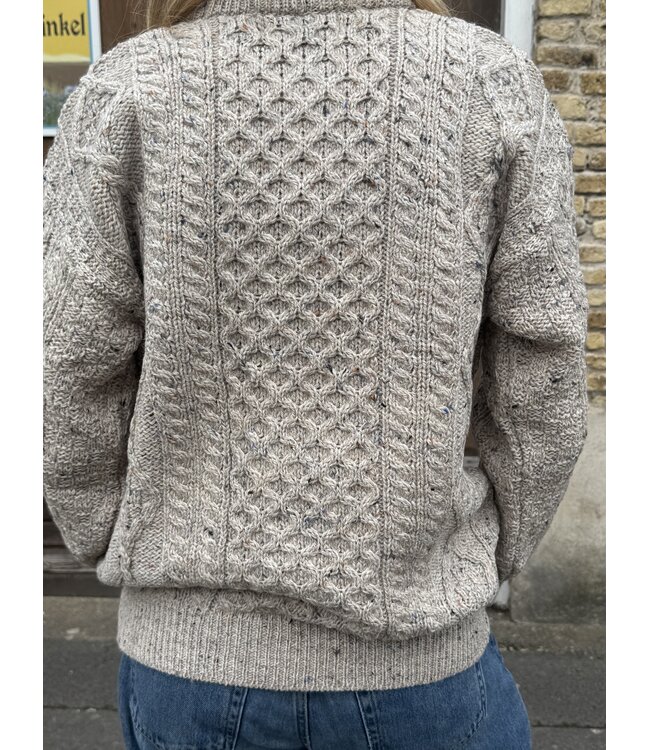 Pull Femme Aran Col Rond Skiddaw