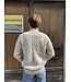 Gilet Homme Zippé Oatmeal – Maille Irlandaise Écrue avec Poches