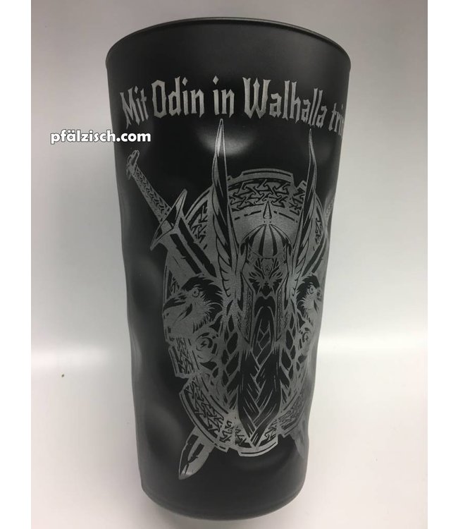 Wikinger Dubbeglas mit ODIN Motiv (Mit Odin in Walhalla trinken