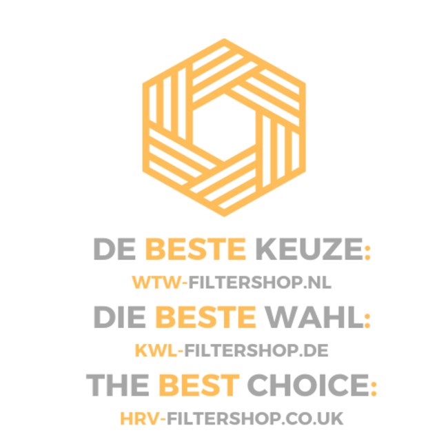 HQ-Filters NIBE SAM 40 Pollenfilter F7 - HQ-Filters House Brand - 185×440×30 mm - ePM1 70% - Zuluft - Minifalte - Geeignet für Modelle bis 06-2020