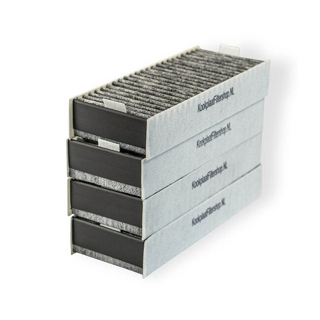 HQ-Filters Siemens 17004796 Aktivkohlefilter Set (4 Stück) – CleanAir – 75×194×35 mm – HQ-Filters Eigenmarke