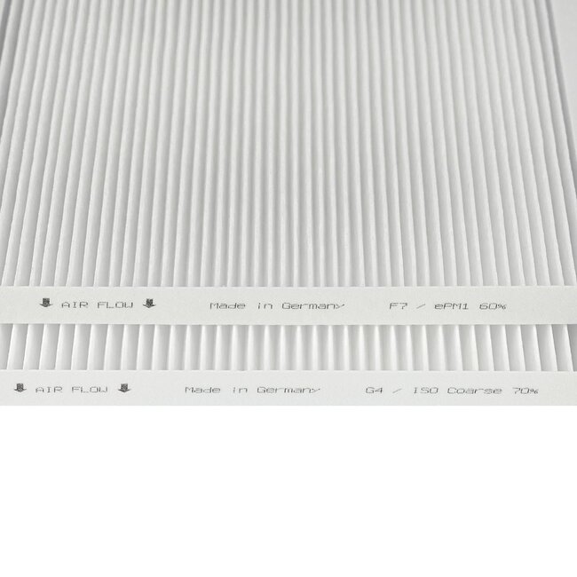 HQ-Filters Vasco D275 III/D275EP III Filtersatz - 2 Stück | G4+F7 | 200/216×245×20 mm | HQ-Filters Hausmarke