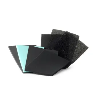 HQ-Filters HQ-Filters PPI 45 Filterschaum nach Maß – schwarzer Polyester, offene Zellstruktur, für die Feinfiltration von Luft, verschiedene Stärken