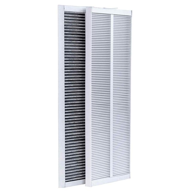 HQ-Filters Zehnder ComfoAir Q G4 + F7 Aktivkohlefilter-Set (2 Stück) - 160×500×20 mm - ePM1 60% + Grob 60% - Frischeduft alternativ - HQ-Filters Hausmarke