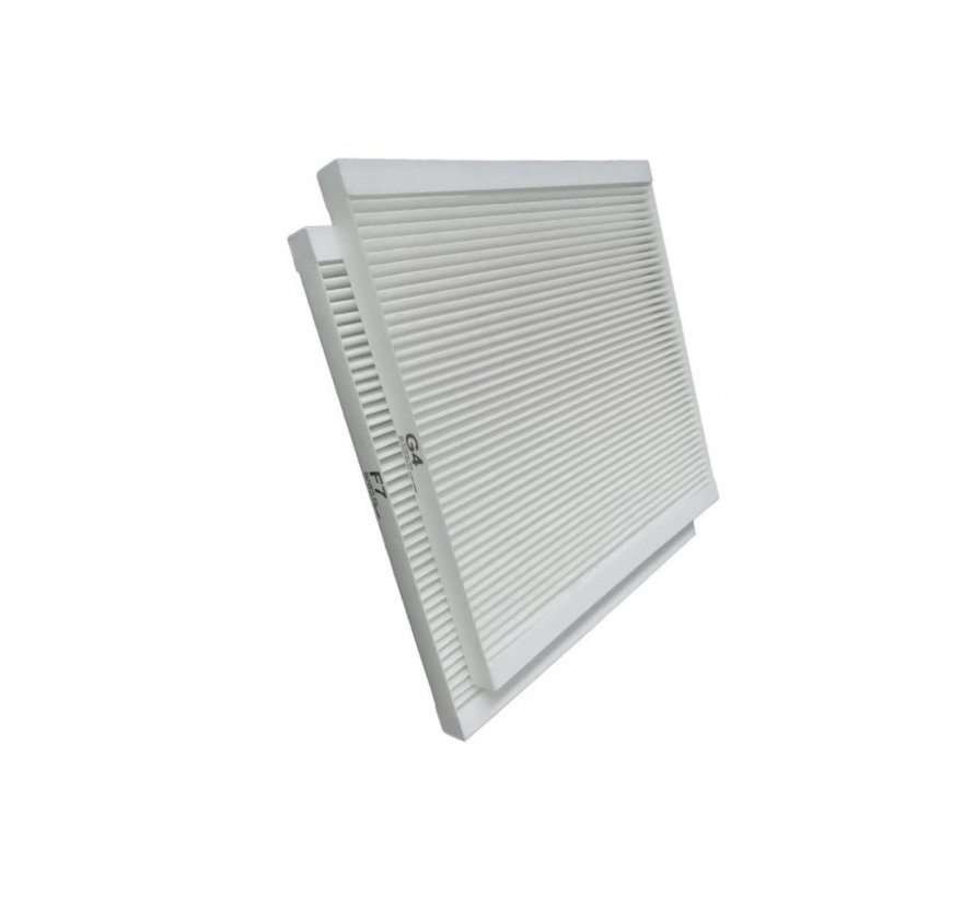 Vasco D300E II filter set - 2 pieces | G4+G4 | 230×230×20 mm | HQ-Filters house brand