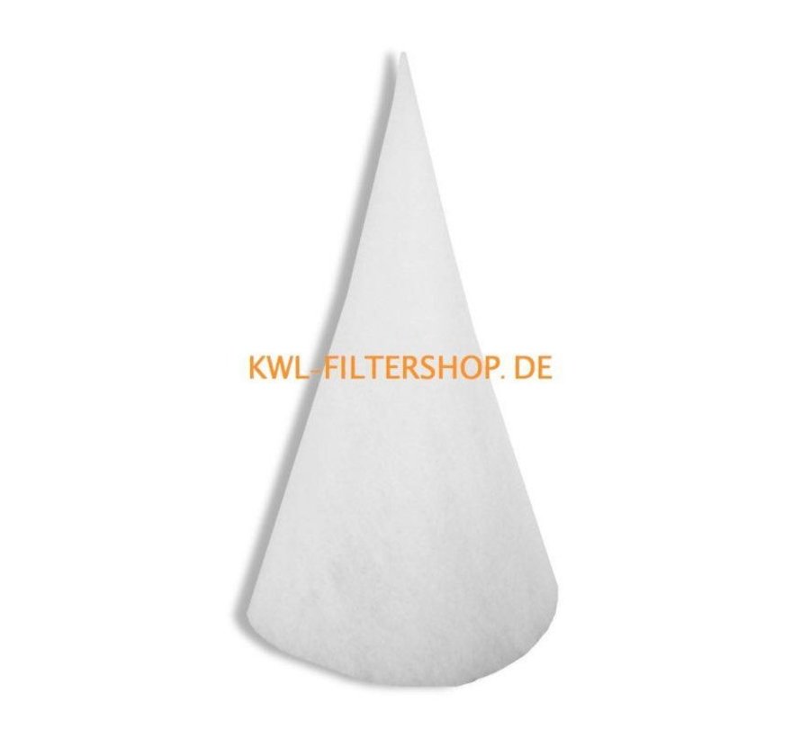 Cone filter for suction column DN 200 - 600mm long Class G4