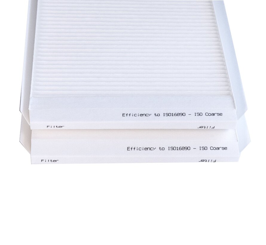 Itho Daalderop HRU 400 filter set - 2 pieces | G4 | 180×535×20 mm | HQ-Filters Huismerk | ISO Coarse 65% | Compatible with 05-00650